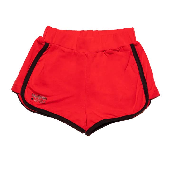 Calções infantis - Vermelhos por atacado de Raspberry Republic