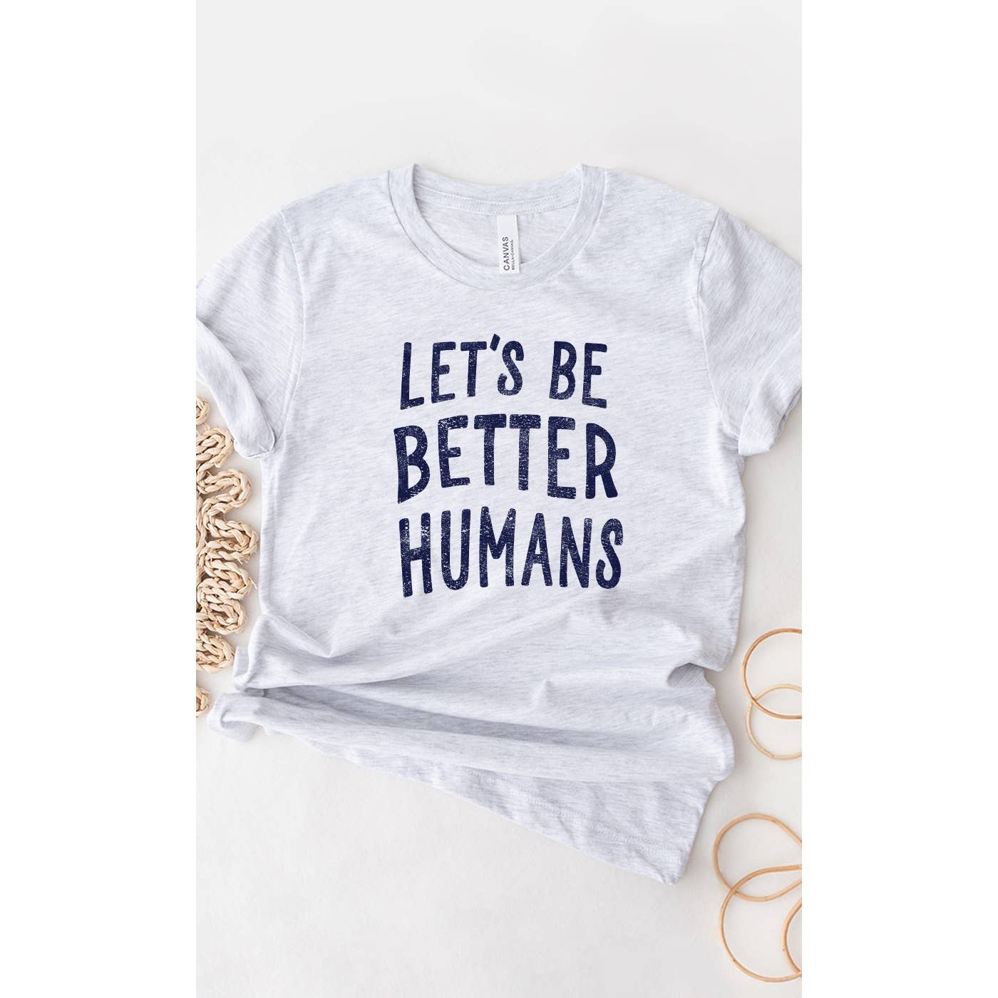 Kissed Apparel – wholesale Screen printed t-shirt – Women′s – Lets Be Better Humans Graphic Tee0