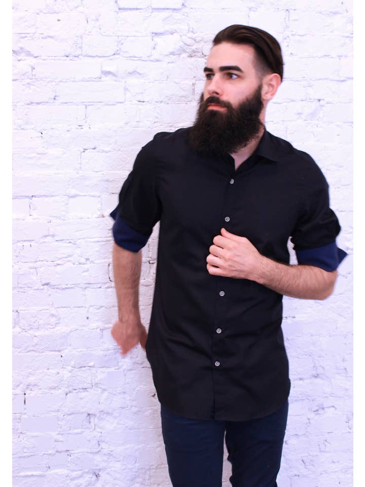 Am.A-Line Collections LLC - Wholesale Button Down Shirt - Men's - Unfurl Men's Button Down Shirt Button Down with French Cuffs