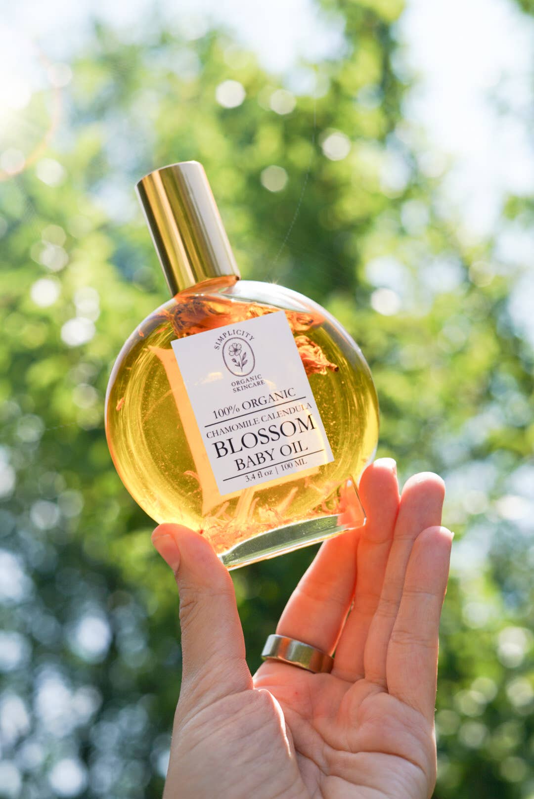 Simplicity Organic Skincare - Wholesale Bath/Body Oil - Baby - Chamomile Calendula Blossom Baby Oil1