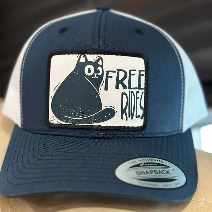 Free Kitty Rides Hat (Multi Color Options) for wholesale by Crooked Halo