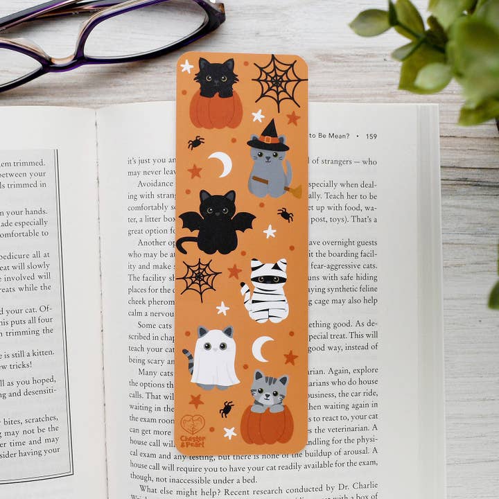 Spooky Sweeties Cat Bookmark for wholesale by Chester and Pearl