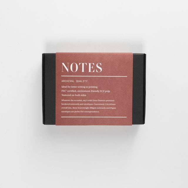 Zetta Florence - Wholesale Stationery/Notecard Set - Notes Pack – Pack of 20