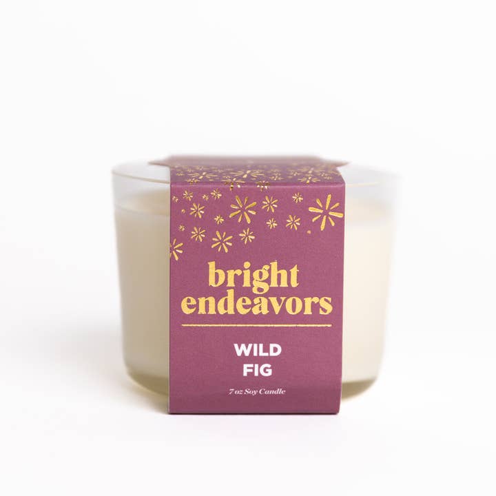Bright Endeavors - Wholesale Jar/Filled Candle - Wild Fig Soy Candle2