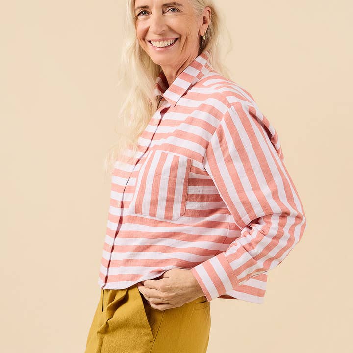 Closet Core Patterns - Wholesale Craft Sewing Kit - Jenna Shirt + Shirtdress Sewing pattern19