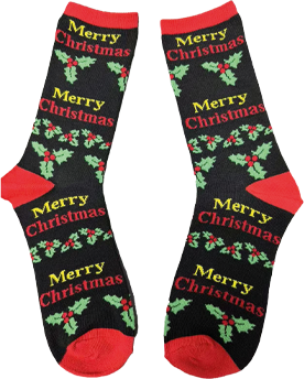 MANAV – wholesale Socks – Unisex – Black Christmas Socks1