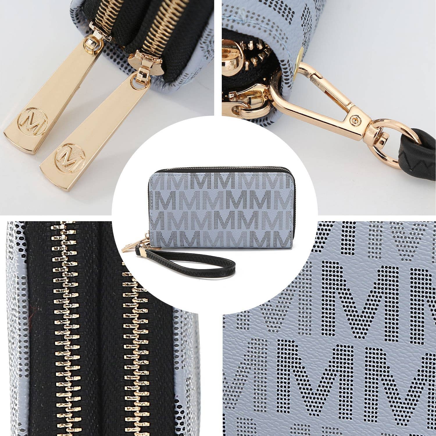 MKF Collection – Carteira - Mulher por atacado – Bolsa de Pulseira Hofstra M Signature Wallet para Mulher da Mia K10