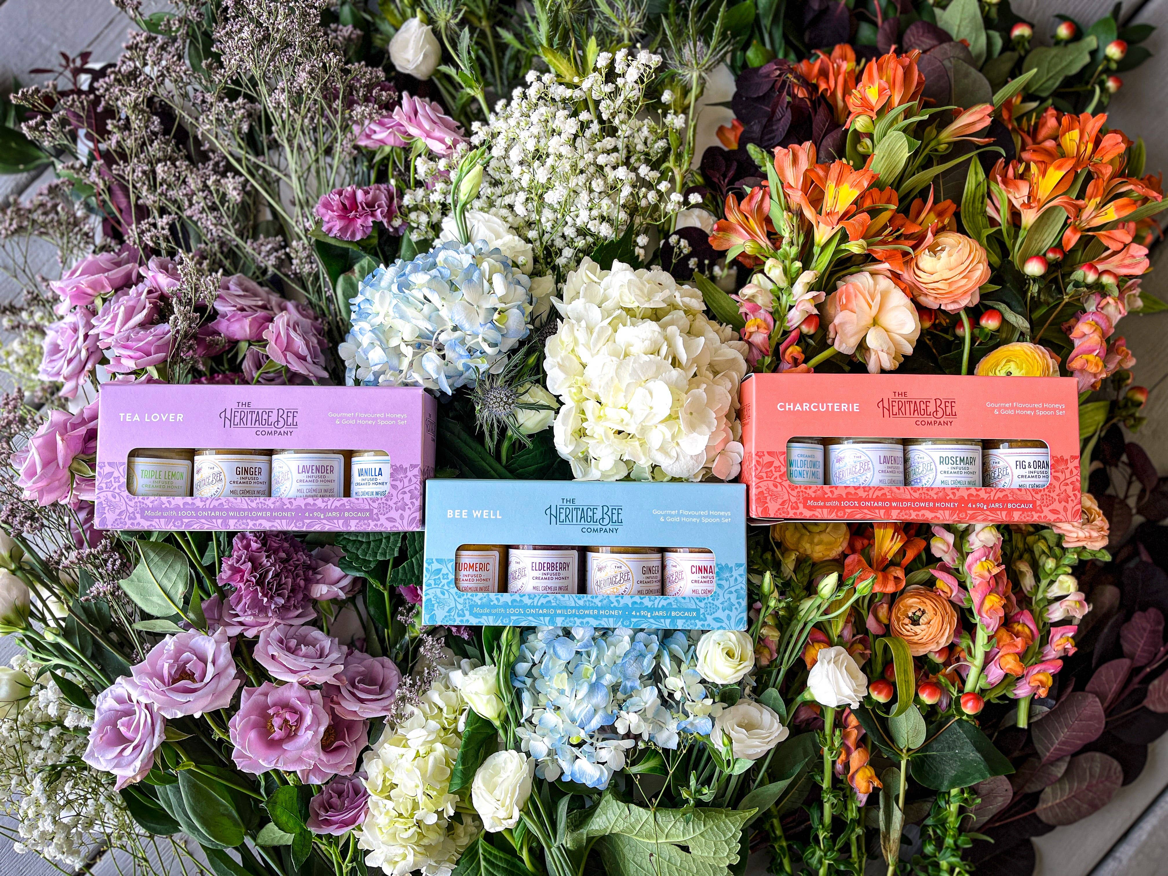 Heritage Bee Co. - Wholesale Honey - TEA LOVER Gourmet Honey Gift Sets & Gold Spoon3