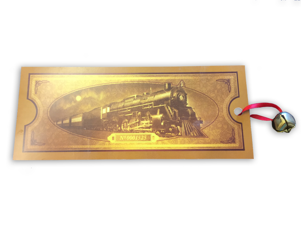 Close to the Bone Greeting Cards and Gifts - Vente Décoration de Noël - Billet de train Polar Express Santa Bell et Believe1