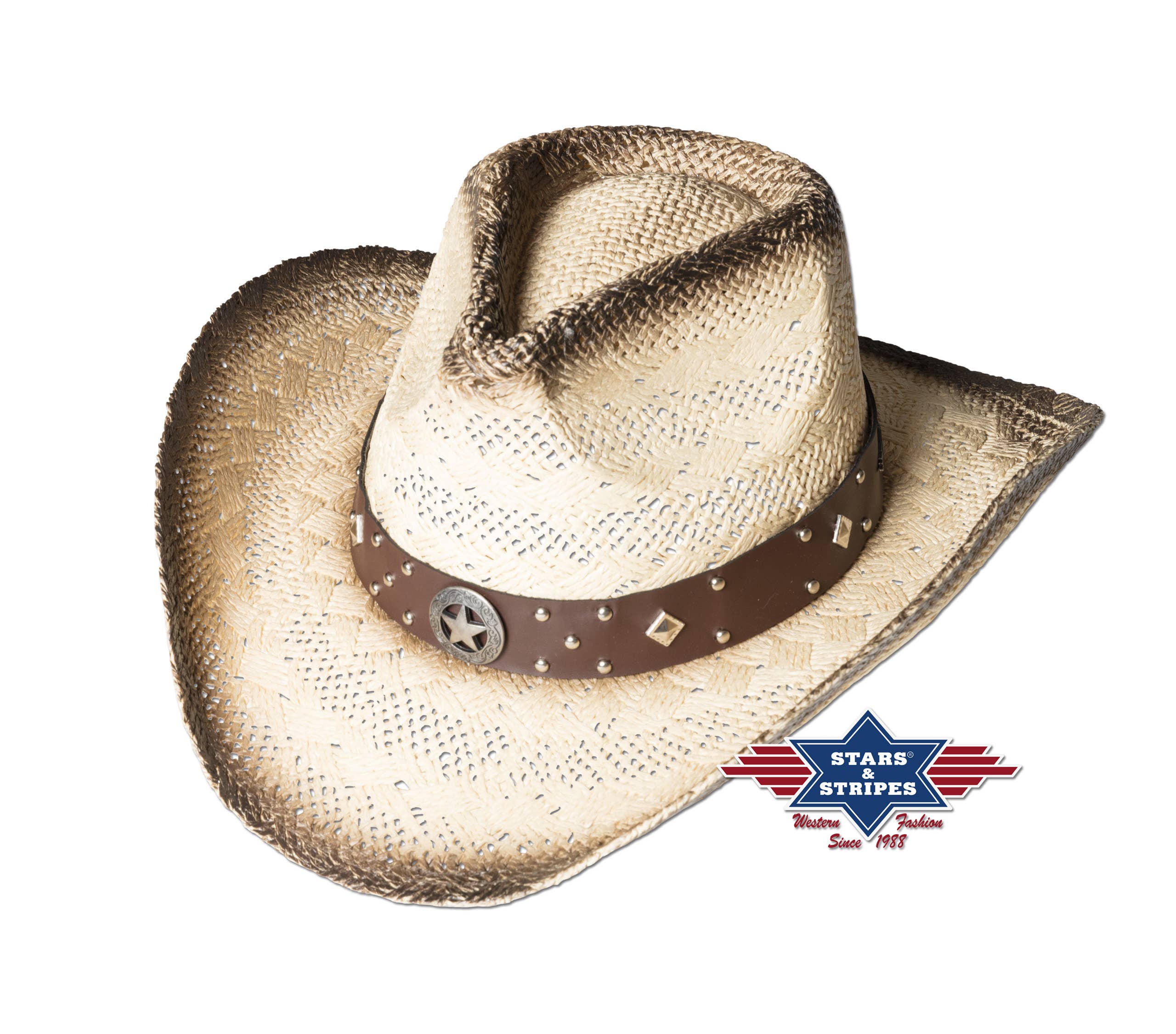 Stars & Stripes® - Wholesale Cowboy hat – Unisex - Western straw hat - Santiago