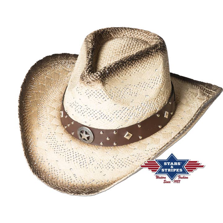 Stars & Stripes® - Wholesale Cowboy hat – Unisex - Western straw hat - Santiago0