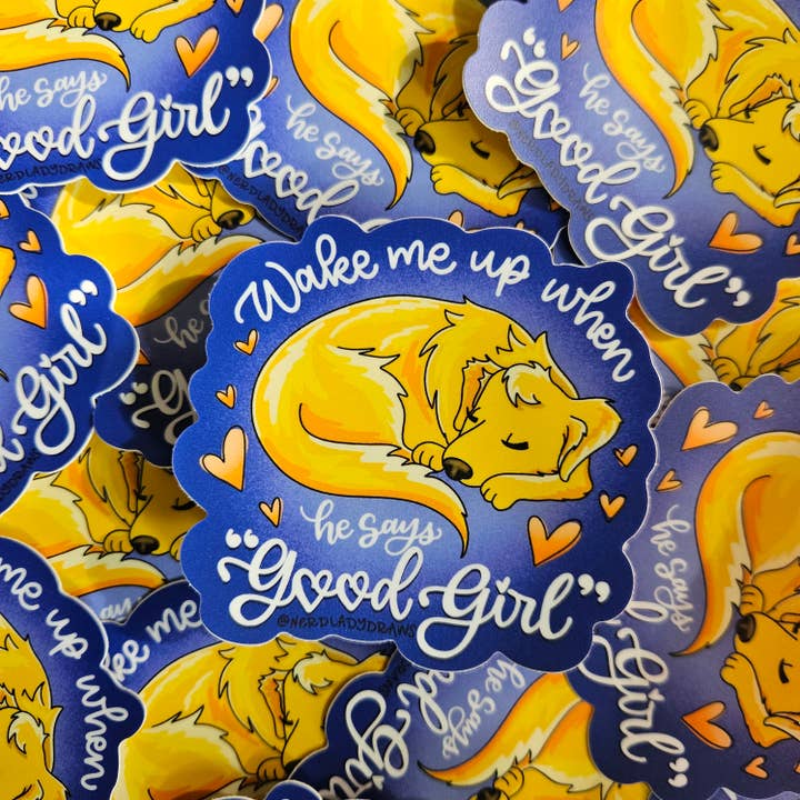 Nerd Lady Designs - Wholesale Sticker - Romantic Dog Sticker6