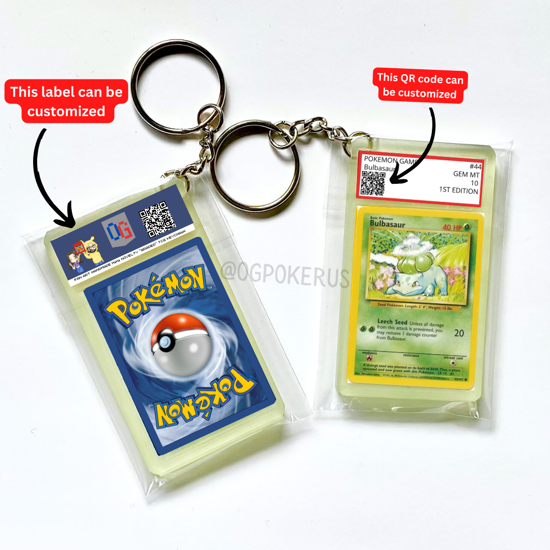 OGPokerus x Shop Me Senpai - Wholesale Keychain - Unisex - TCG Graded Slab Keychain PSA inspired3