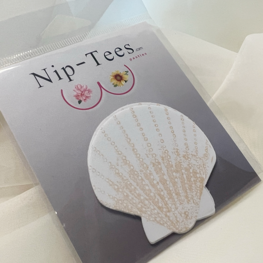 Niptees - Wholesale Nipple Pasties - Women's - Beach-Themed Seashell Nipple Cover Pasties2