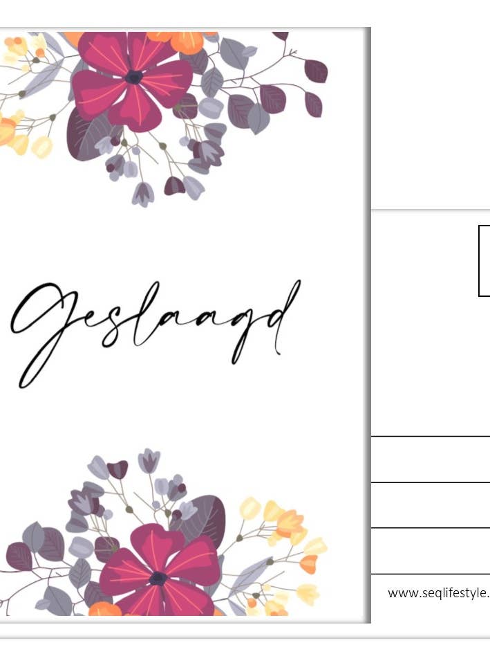 Hilsen kort A6 Bestået for engroshandel hos SEQ LIFESTYLE