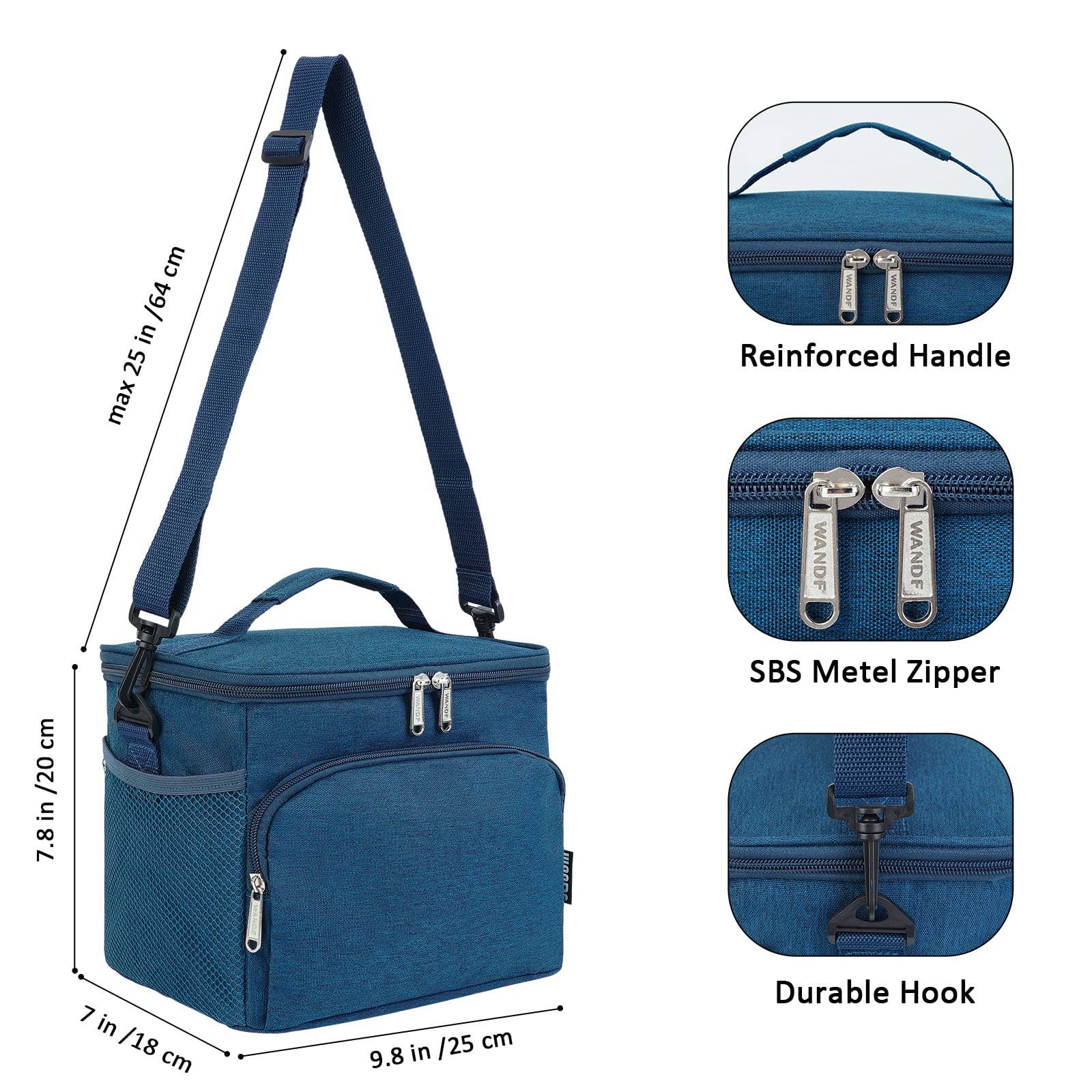 wandf - Wholesale Lunch Bag/Box - WANDF Insulated Lunch Bag Cooler Lunch Tote Box for Picnic1