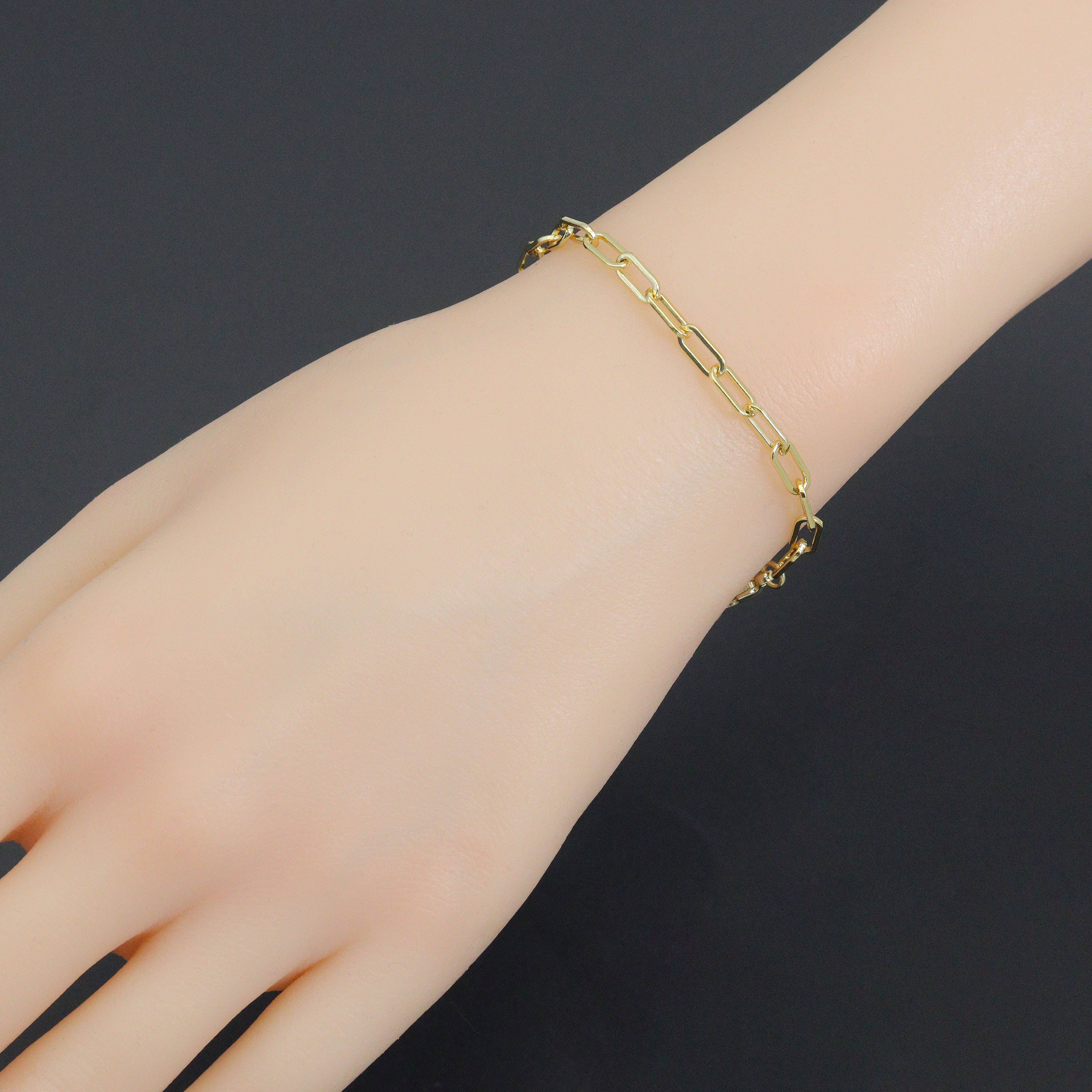 BestBeads&Beyond - Wholesale Link & Chain Necklace - Small Link Paperclip Necklace bracelet, sku#EF2228