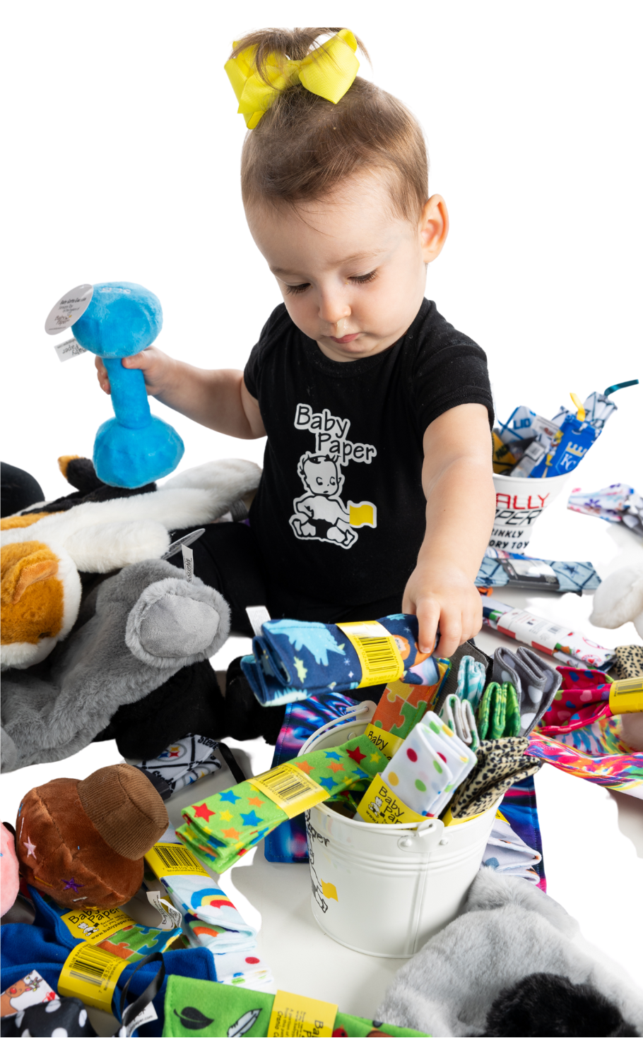 BABY PAPER - Wholesale Retailer Display - Kids & Baby - Display Bucket - White1