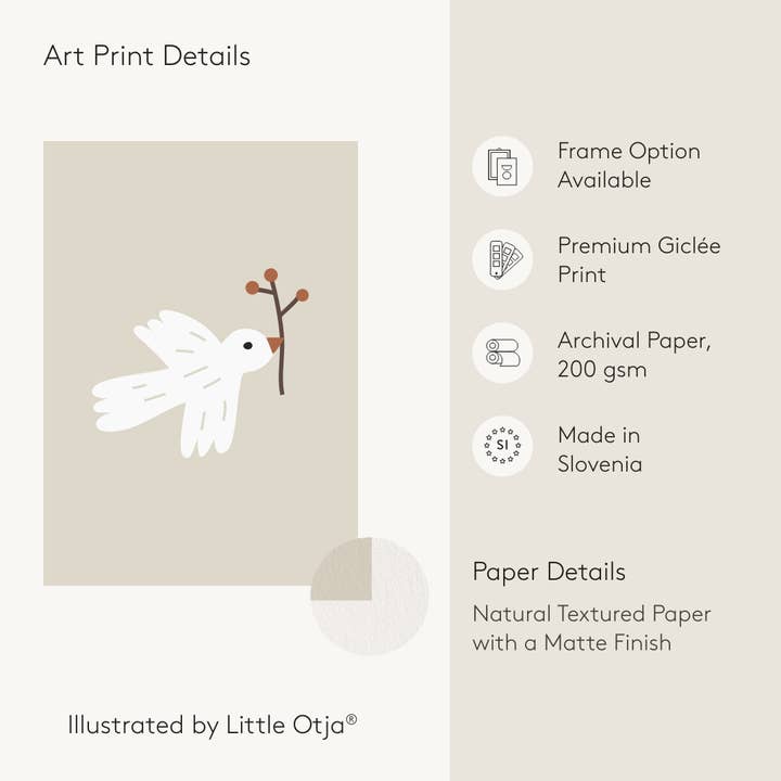 Beige Eco-Friendly Poster: Flying Kite for wholesale on Faire1