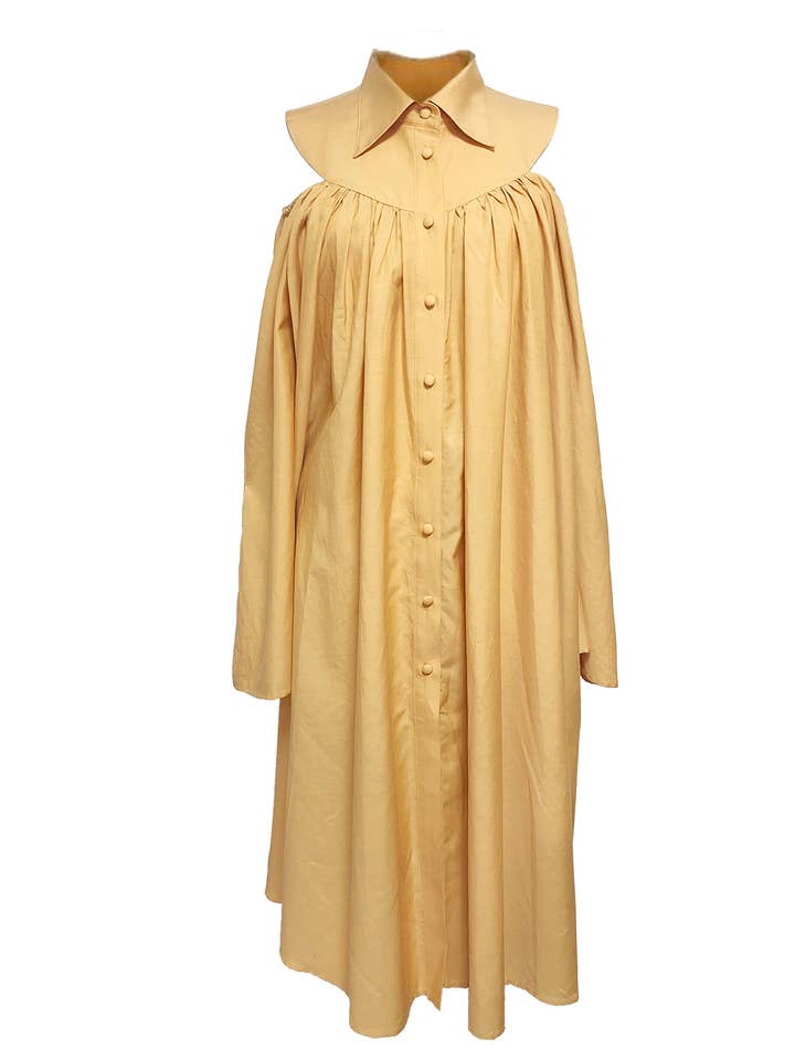 Open Shoulder Shirt Dress for wholesale by EUNJUKOH