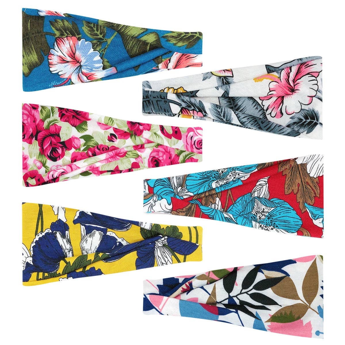 Wrapables.com - Wholesale Fashion Headband - Women's - Wrapables Boho Vintage Floral Elastic Headbands for Sports25
