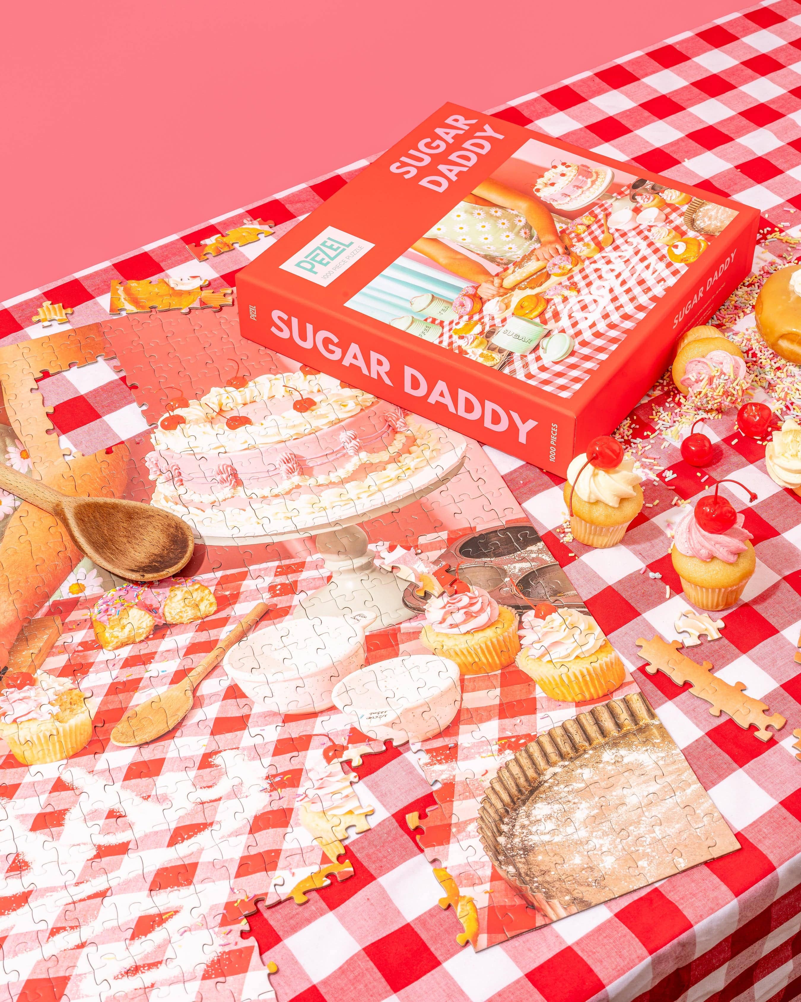 Pezel Puzzles - Wholesale Puzzle - Adult - 🍩 Sugar Daddy 🧁 | 1000 Piece Jigsaw Puzzle w/ Canvas Bag4