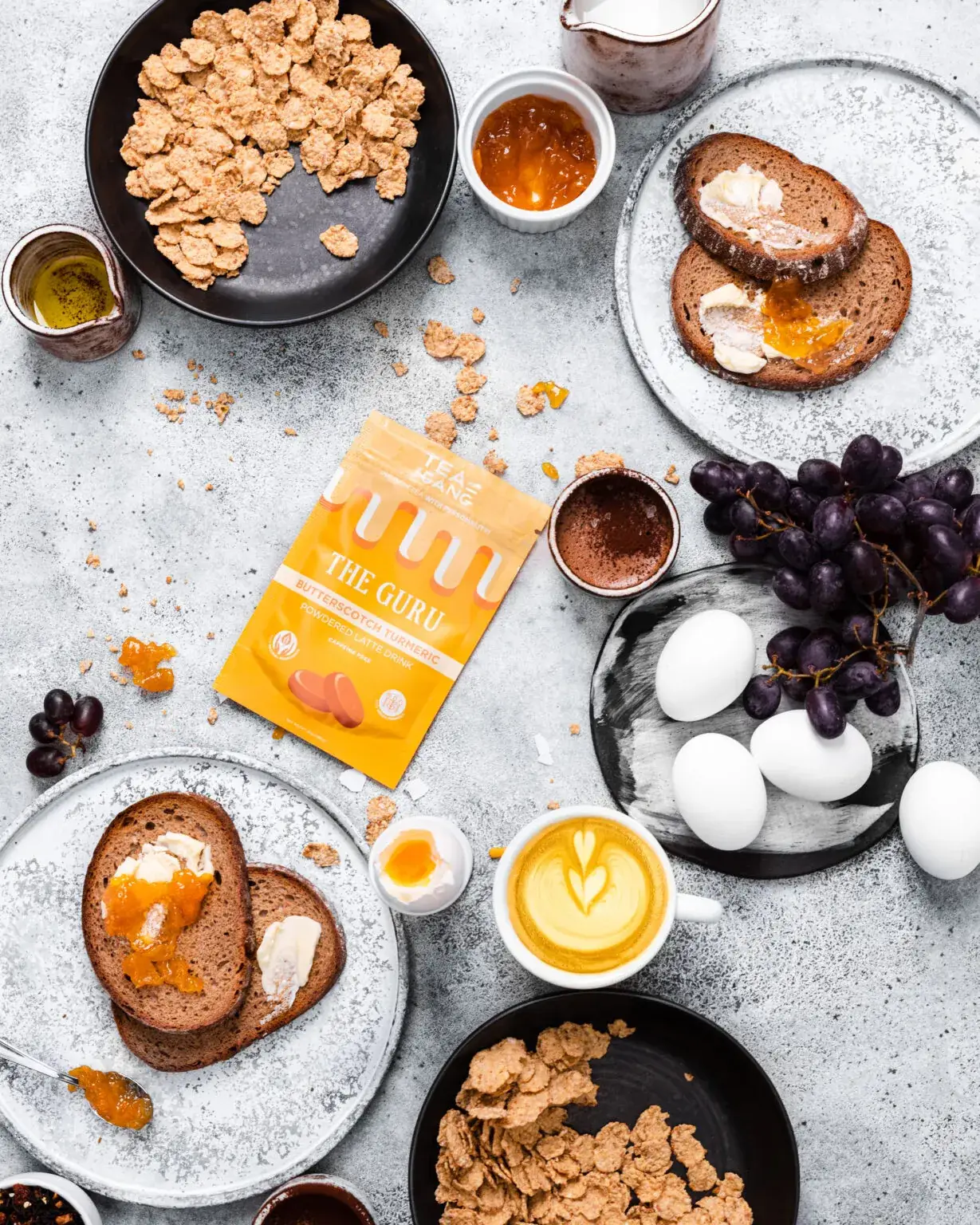 Tea and the gang - Venta al por mayor Proteínas en polvo - THE GURU – Polvo de latte de cúrcuma con sabor a butterscotch2