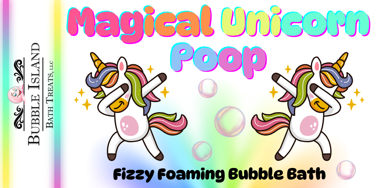 Bubble Island Bath Treats - Wholesale Bubble Bath - Fizzy Bubble Bath - "Magical Unicorn Poop"3