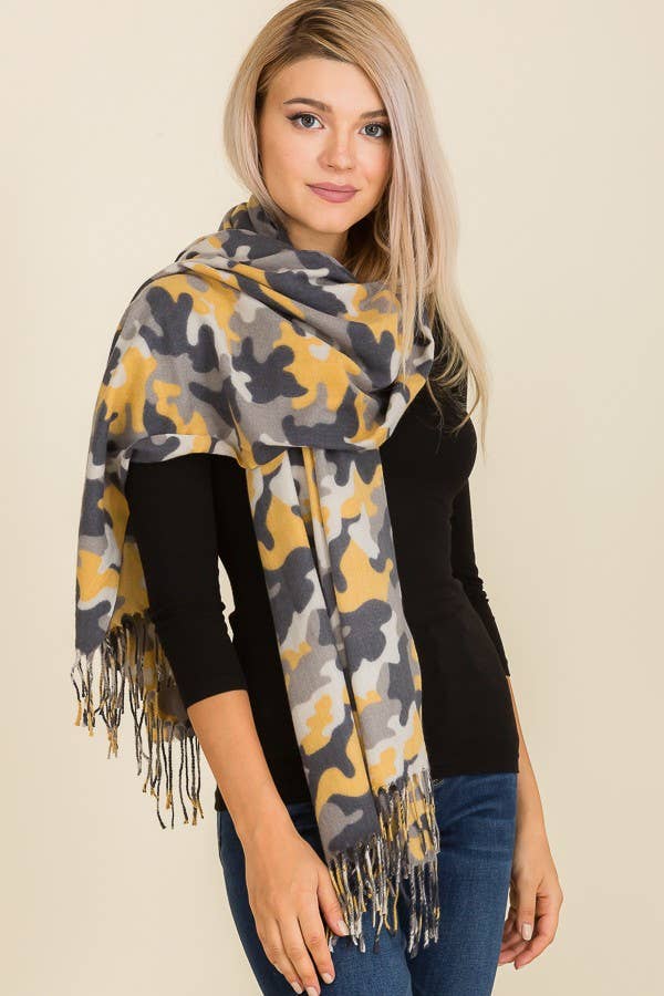 Cap Zone – Großhandel Schal – Damen – Tarnung Kunst-Kaschmir-Schals3