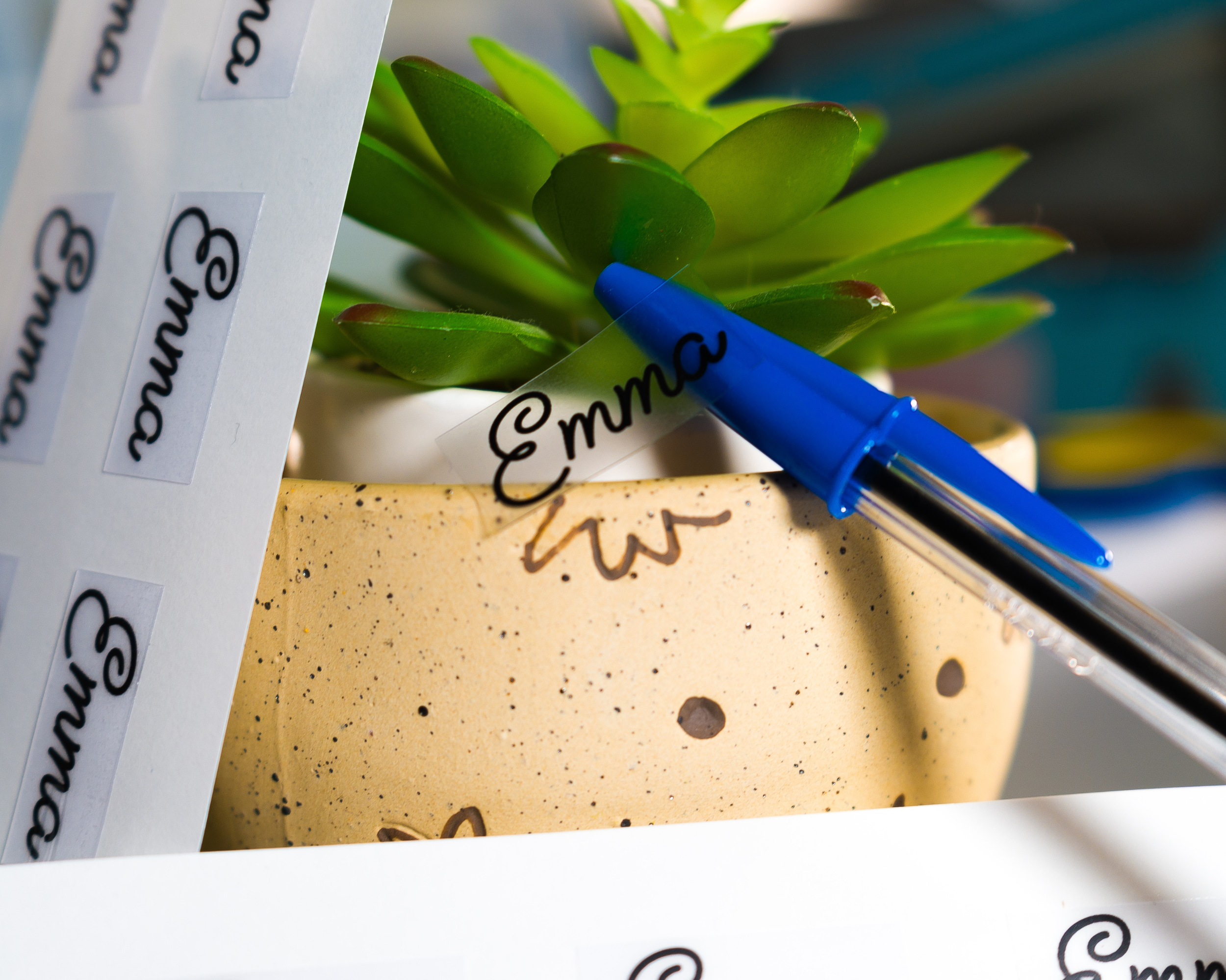 Sticker Bull - Wholesale Sticker - Custom Personalized Clear Name Tag Sticker Labels 3