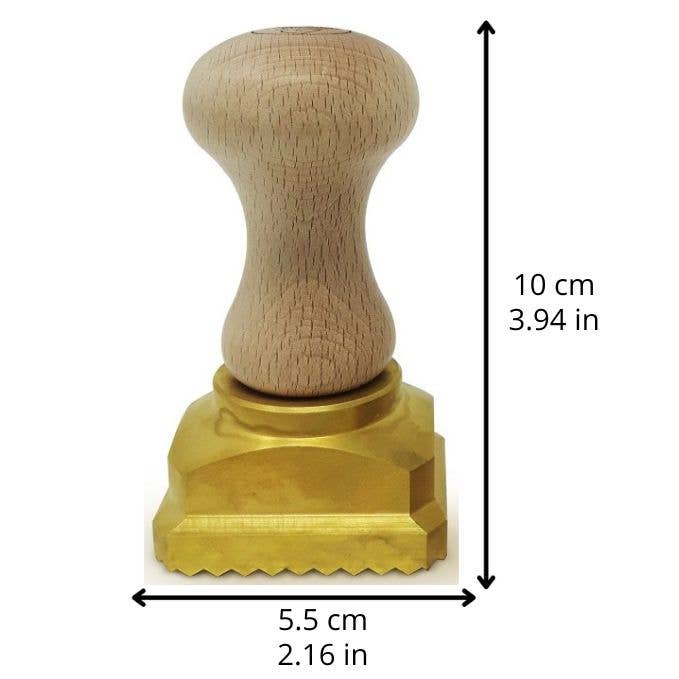 LA GONDOLA - Vendita all'ingrosso Utensile/attrezzo da cucina - Tagliapasta per Ravioli Quadrato 45x55mm Timbro Professionale5