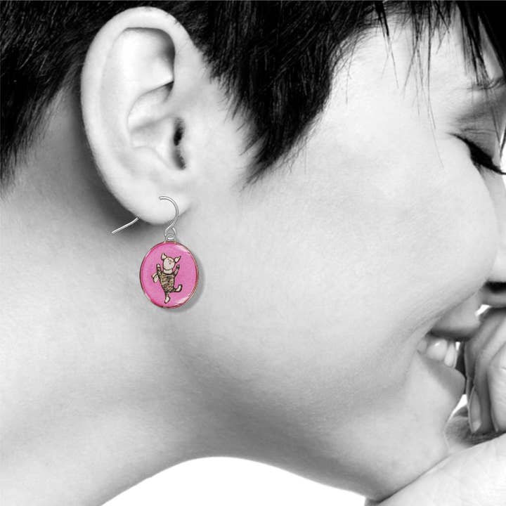 David Howell and Company - Wholesale Dangle Earrings - Piglet Earrings, MADE in USA