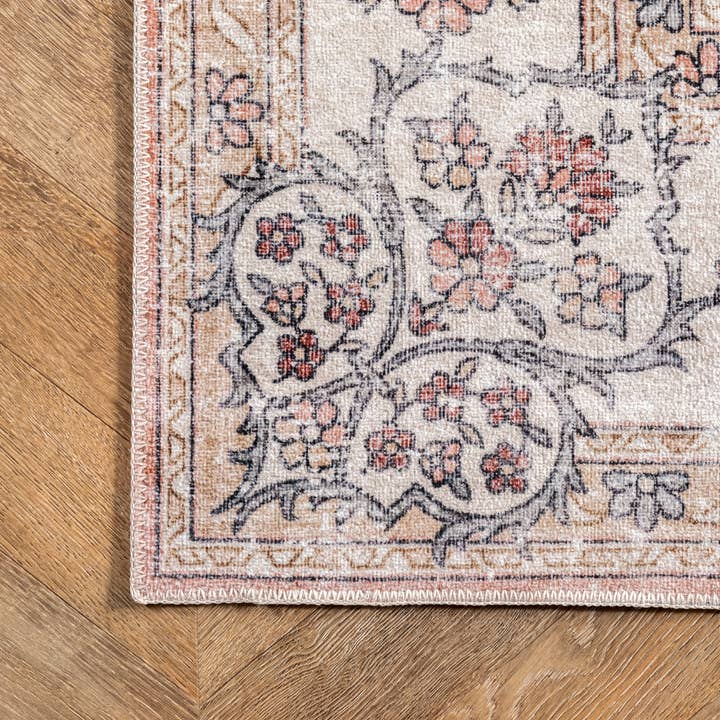 nuLOOM - Wholesale Area Rug - Ren Machine Washable Vintage Floral Area Rug