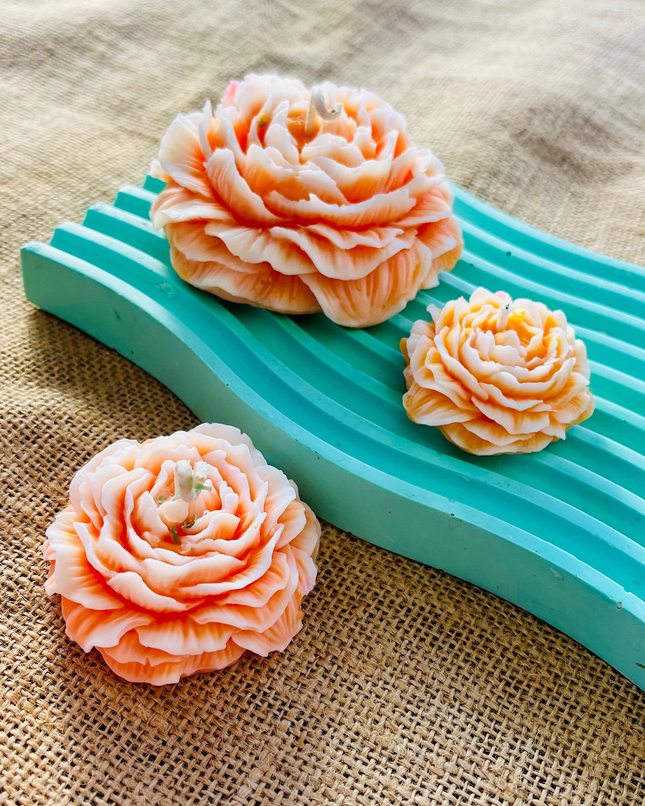 Kourage & co - Wholesale Novelty Candle - Peony Flower Candle1