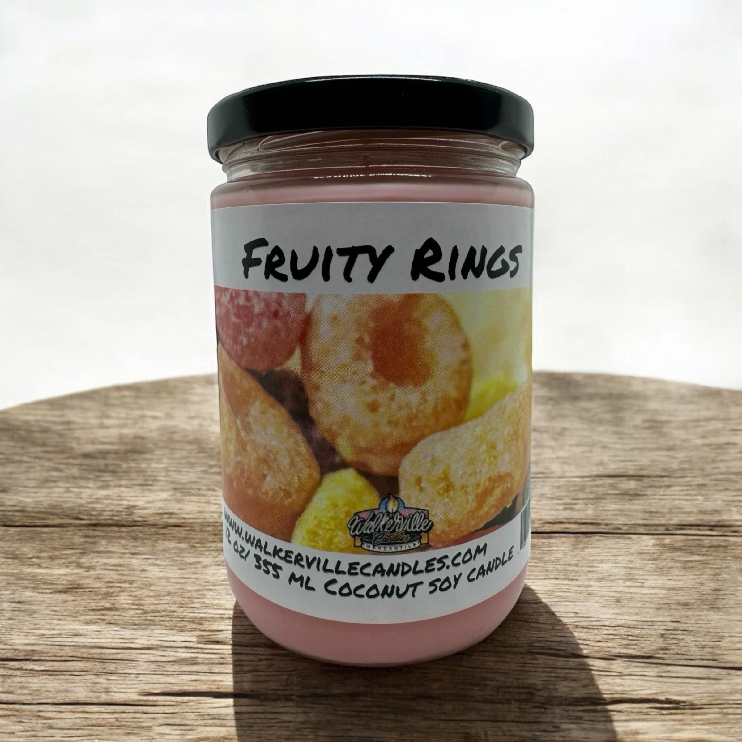 Walkerville Candles - Wholesale Jar/Filled Candle - Fruity Rings Eco-friendly 12 oz Coconut Soy Candle5