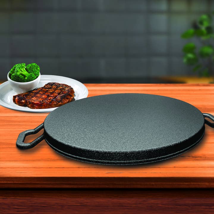 SOGA International Pty Ltd - Wholesale Cast iron skillet - SOGA 28cm Cast Iron Griddle Pan5