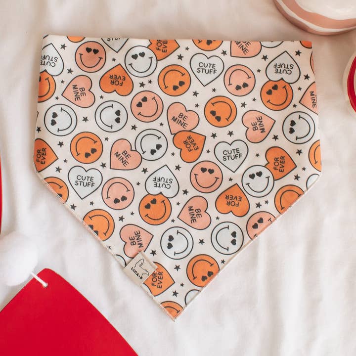 Bandana de corações de conversa por atacado de Luca and B