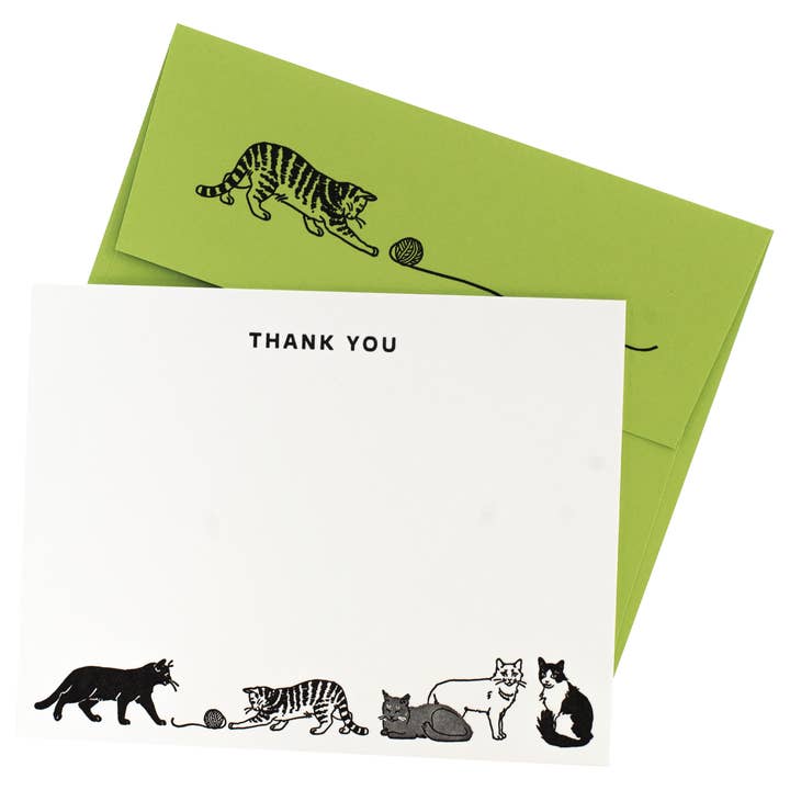 Cats At Play Note Cards with Letterpress Envelopes and other Purchase Wholesale letterpress play. Free Returns & Net 60 Terms on Faire trending on Faire.