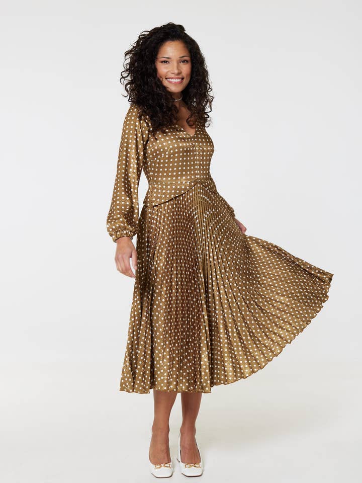 Closet London Faltenrockkleid D9595 für den Großhandel von Closet London