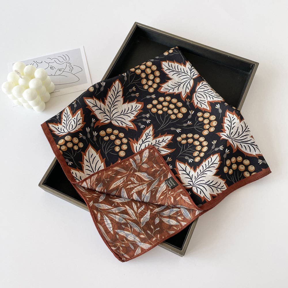 Dipped Shop - Wholesale Sjaal - Dames - Elegante Bloemenprint Lange Satijnen Sjaal DP25F9996