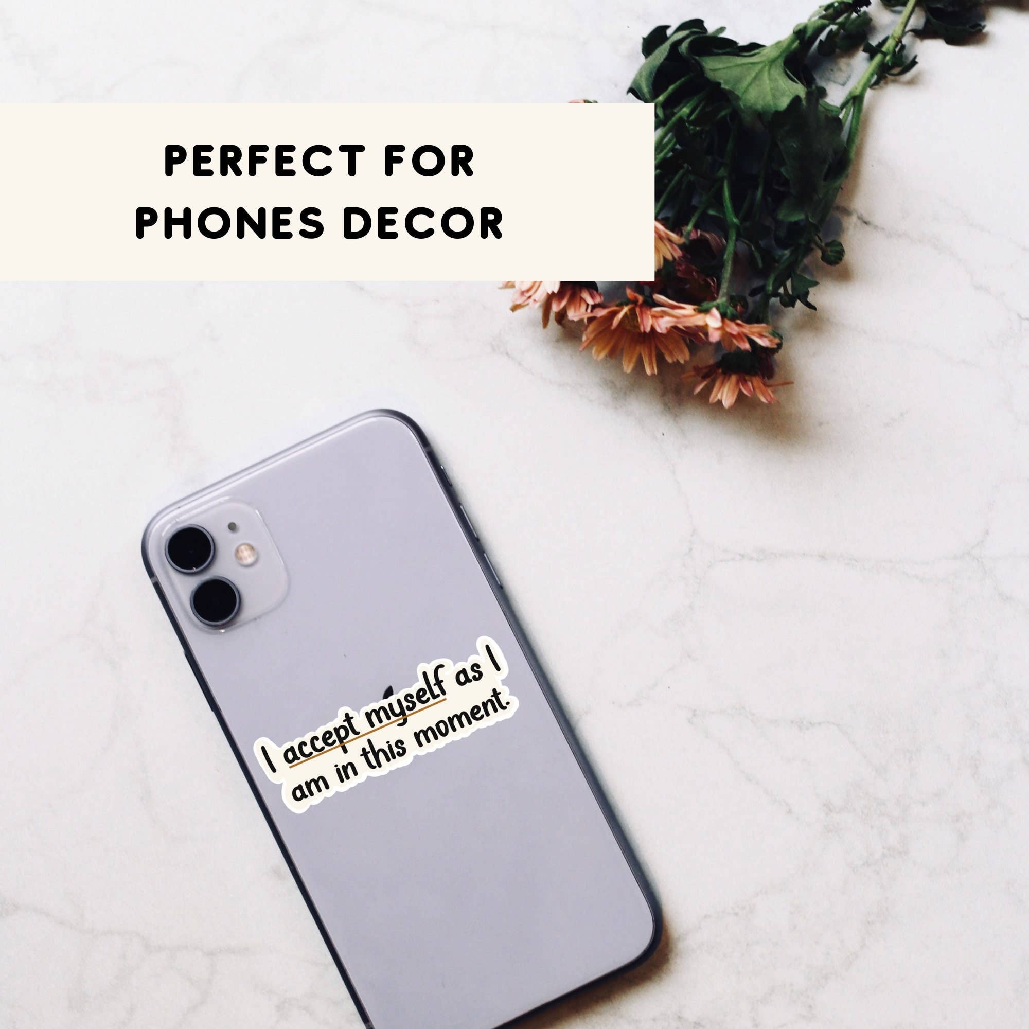 Syera Love & Co. - Wholesale Sticker - I Accept Myself Positive Affirmation Vinyl Stickers7