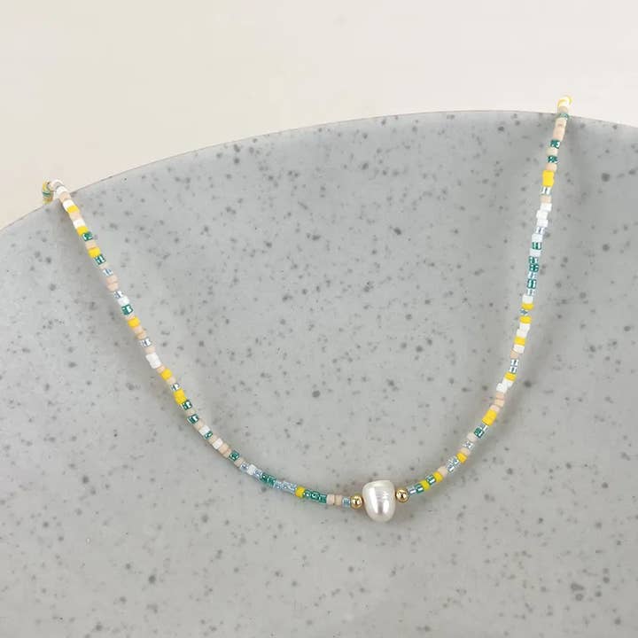 Sweet Cherry Sky - Wholesale Beaded/Pearl Necklace - Bohemian Fresh Water Pearl Beaded Necklace