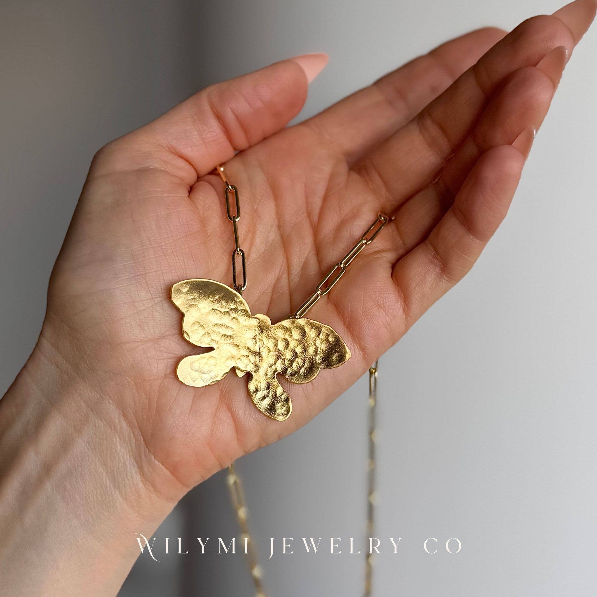 WILYMI Jewelry Co – wholesale Choker/collar –  Butterfly Choker Necklace | 24K Gold Filled | Adjustable1