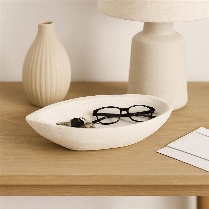 Sagebrook Home - Wholesale Decorative Plate/Dish/Bowl - Bowl - White Artisanal Terracotta, 10 in.0