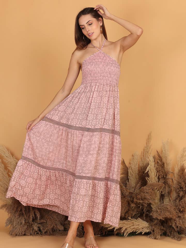 Batik Maxi Dress - Lint for wholesale by SHADES OF YOU