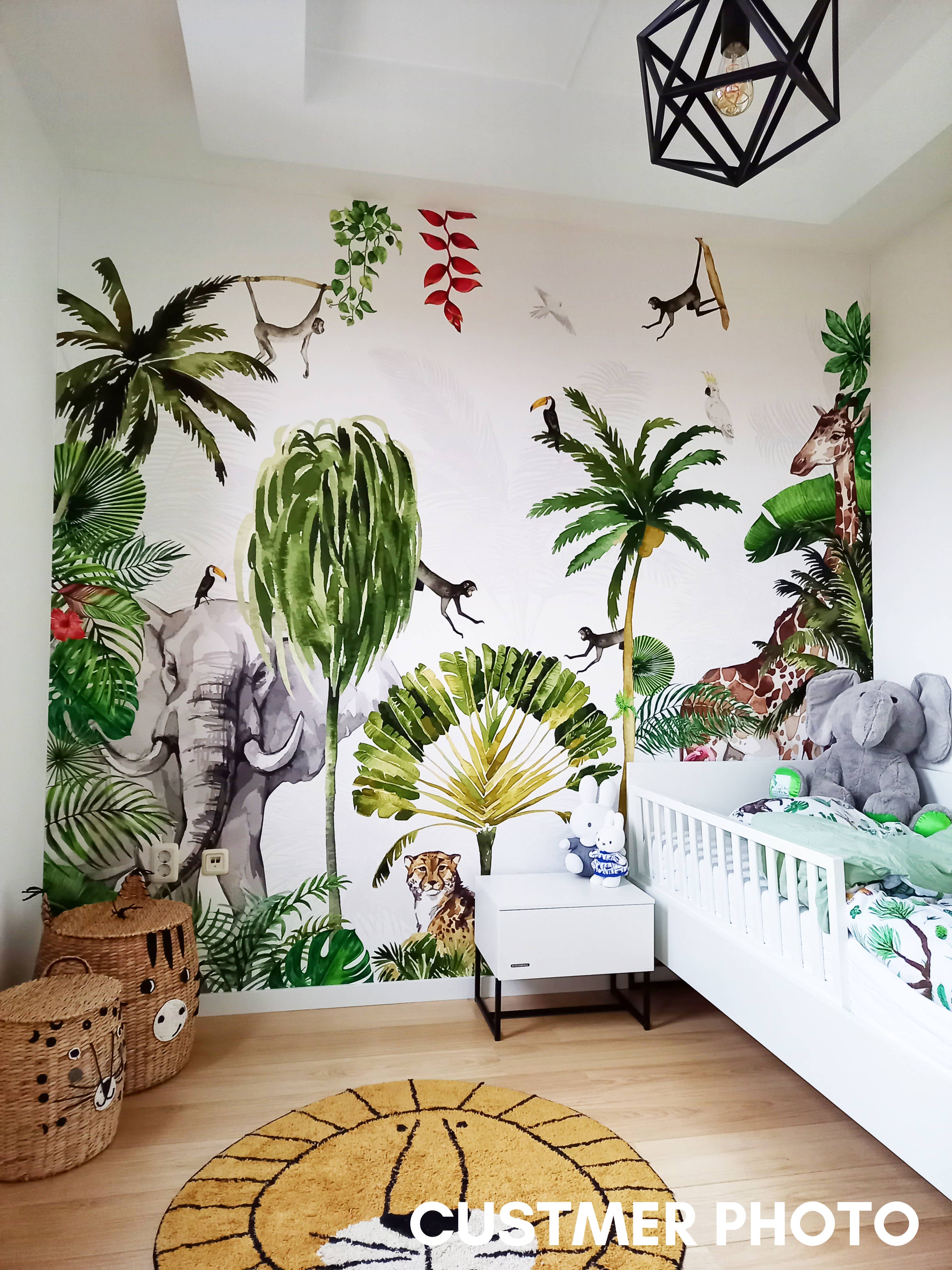 Walloha - Vendita all'ingrosso Carta da parati - Carta da parati Jungle - JUNGLE PLAYTIME - Sfondo per bambini11