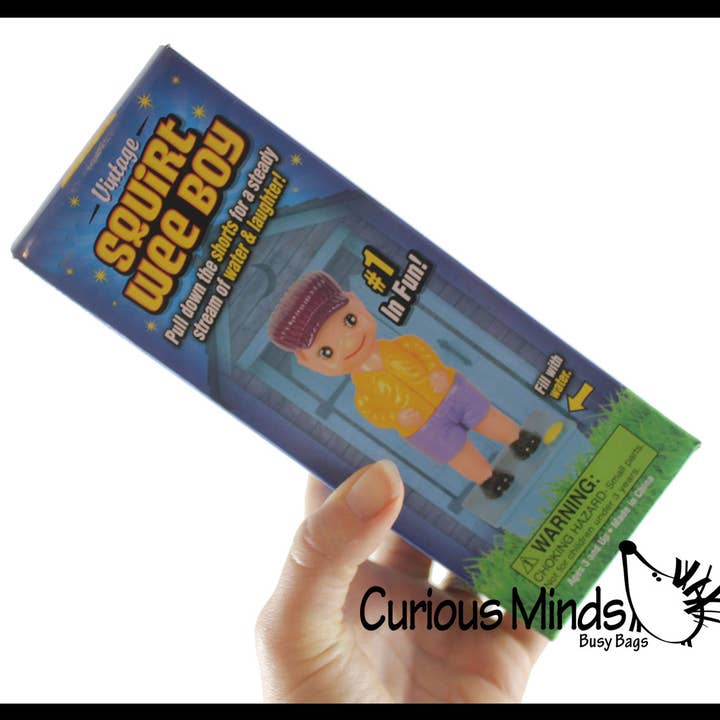 Curious Minds Toys - Wholesale Classic Toy - Kids - 1 Wee Boy - Funny Peeing Boy Squirt Gun - Pull Down Shorts3