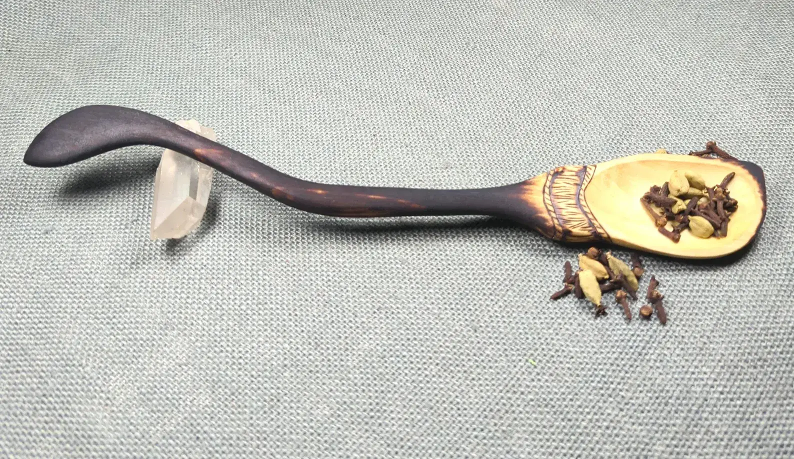 Chaos Woods - Wholesale Kitchen Spoon - Witch Broom Spoon - Hand carved Poplar wood for cooking6