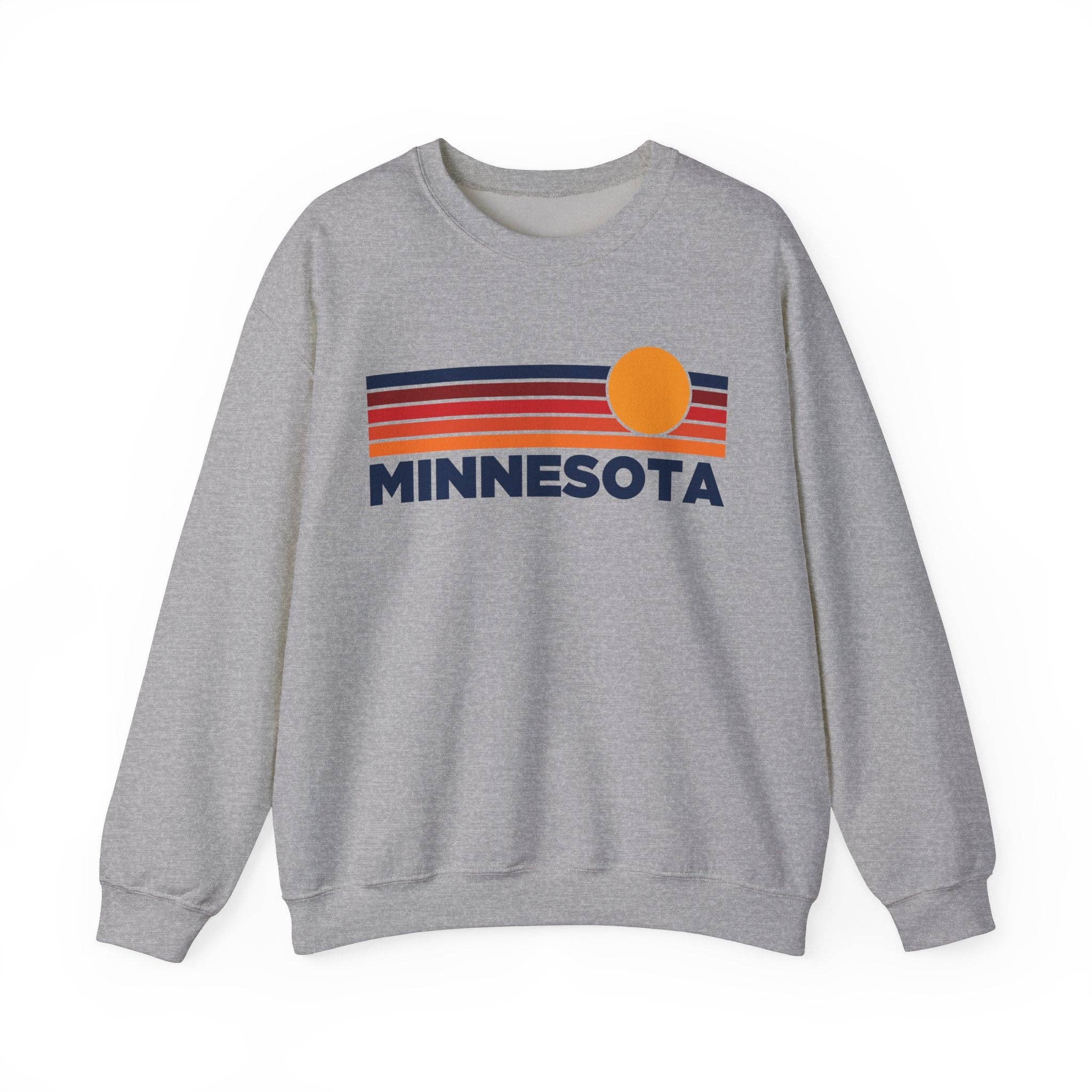 Hey Mountains - Wholesale Graphic Sweatshirt - Unisex - Minnesota Graphic Sweatshirt - Retro Sun4