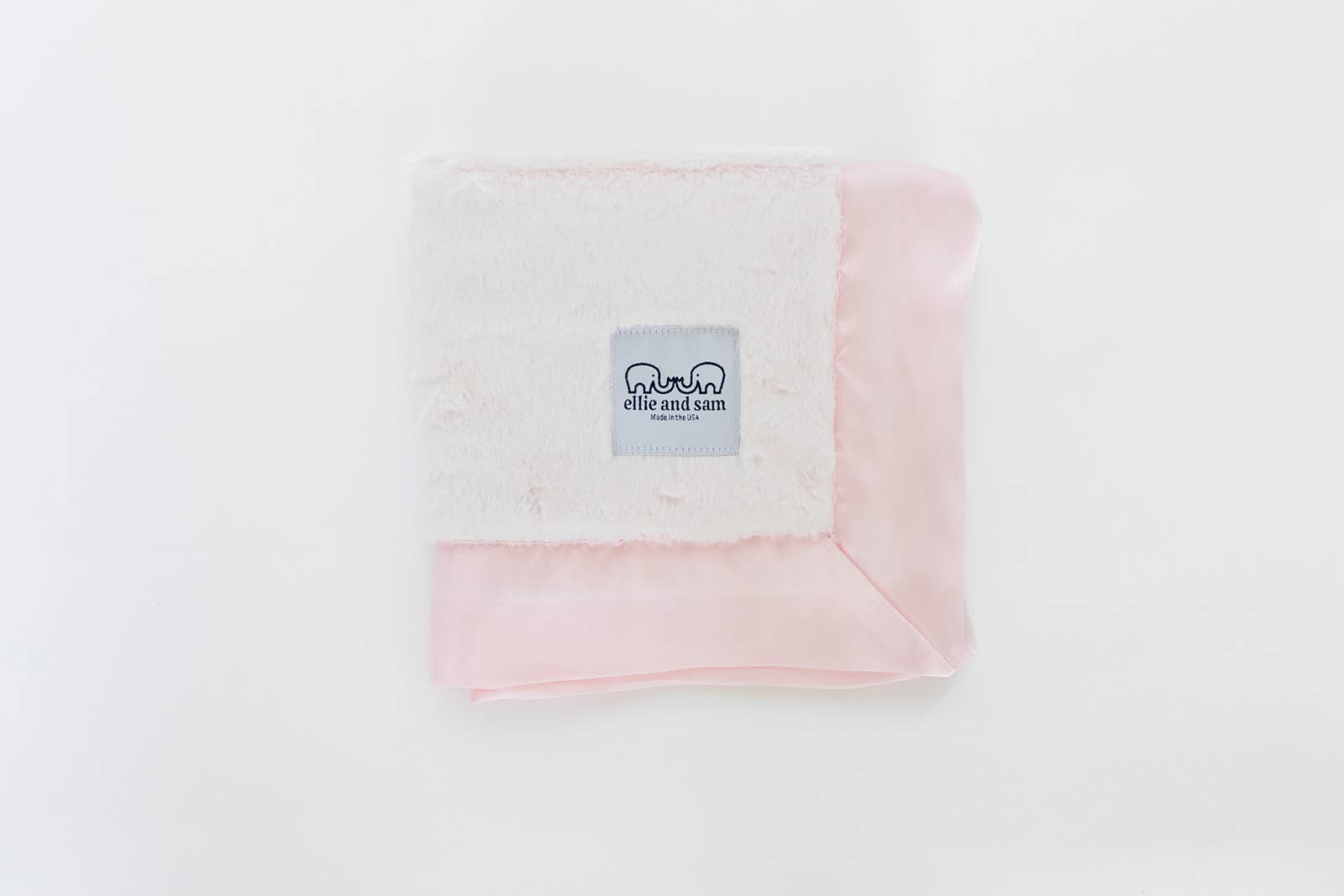 ellie and sam – wholesale Gosefilt - Baby – Lyxig Satinbård Snuttefilt - Rosa1